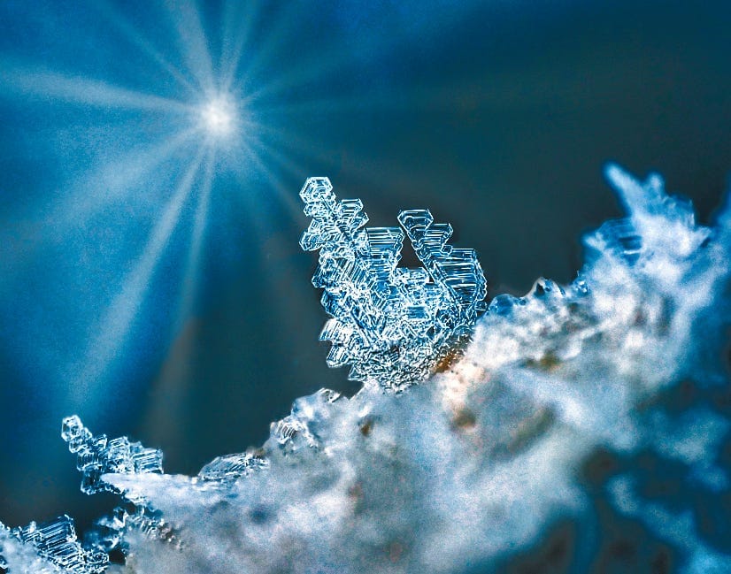 Ice Crystal and Light